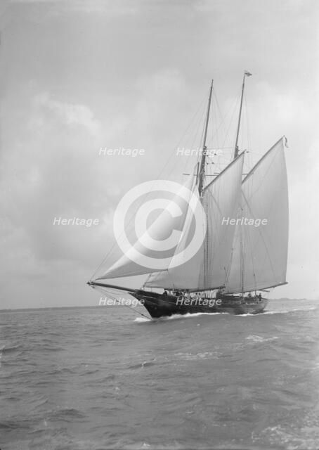 The schooner 'Allah Karim', 1912. Creator: Kirk & Sons of Cowes.