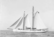 The schooner Dwyn-Wen 1914. Creator: Kirk & Sons of Cowes