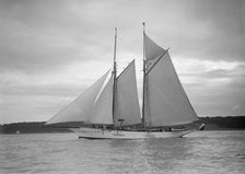 The schooner Esma 1911. Creator: Kirk & Sons of Cowes