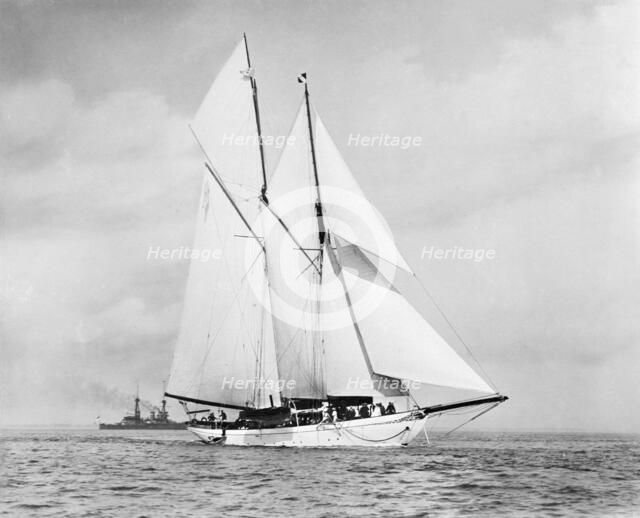 The schooner 'Pampa'. Creator: Kirk & Sons of Cowes.