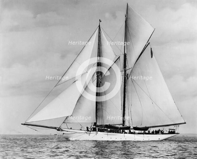 The schooner 'Pampa'. Creator: Kirk & Sons of Cowes.