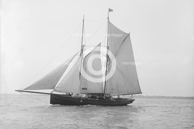 The schooner 'Prima Donna', 1914. Creator: Kirk & Sons of Cowes.