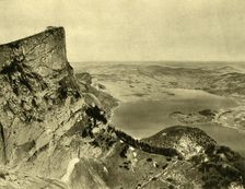 The Schafberg and the Mondsee, Upper Austria, c1935. Creator: Unknown
