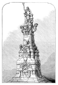 The Scheldt Emancipation Monument, Antwerp, 1883. Creator: Unknown