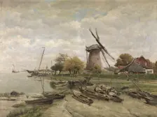 The Scheldt in Mariekerke, c1860-1910. Creator: Isidore Meyers