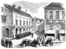 The Schleswig-Holstein Difficulty: the Danish Soldiers at Altona..., 1864. Creator: Unknown