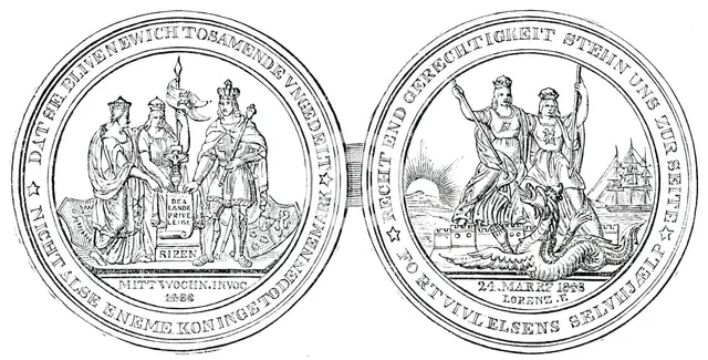 The Schleswig-Holstein Medal, 1850. Creator: Unknown.