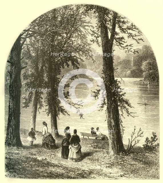 'The Schuylkill - View from Landsdowne', 1874. Creator: James H. Richardson.