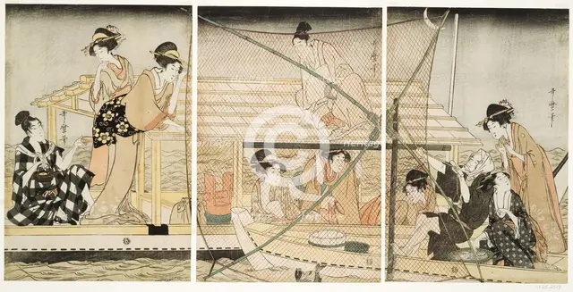 The Scoop-Net, Japan, c. 1800/01. Creator: Kitagawa Utamaro.