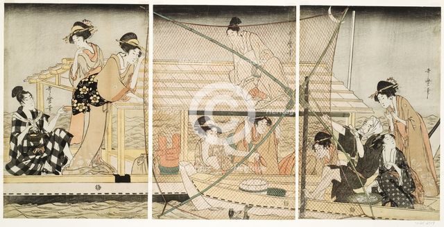 The Scoop-Net, Japan, c. 1800/01. Creator: Kitagawa Utamaro.