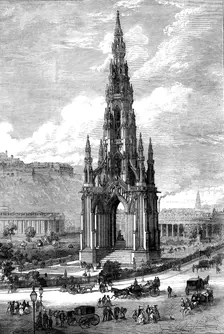 The Scott Monument, Edinburgh, 1871. Creator: Unknown