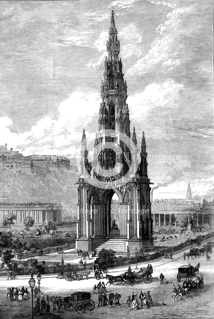 The Scott Monument, Edinburgh, 1871. Creator: Unknown.