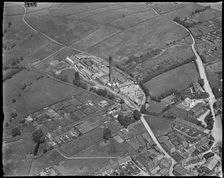 The Scott and Rhodes Banksfield Dye Works, Yeadon, West Yorkshire, c1930s. Creator: Arthur William Hobart