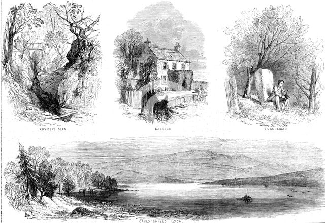 The Scott Centenary: views at Abbotsford, 1871. Creator: Unknown.