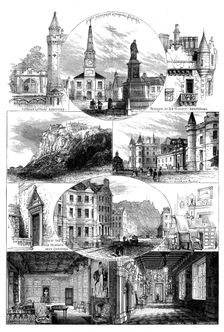 The Scott Centenary Festival: places associated with Scott's Life and Works, 1871. Creator: Unknown