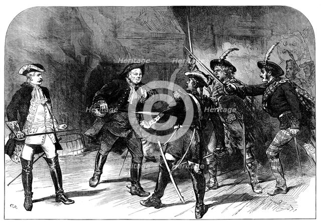 The Scott Centenary: scene from "Rob Roy", at the Theatre Royal, Edinburgh, 1871. Creator: Unknown.