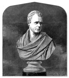 The Scott Centenary - Sir Walter Scott, from the bust by Chantrey, 1871. Creator: Unknown