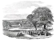 The Scottish Fete, in Lord Holland's Park, 1850. Creator: Unknown