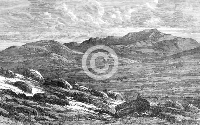 The Scottish Highlands near Balmoral - view of Lochnagar, 1864.  Creator: Unknown.