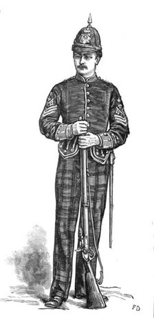 The Scottish Volunteers: 1st Aberdeenshire (Full Dress), 1881. Creator: Unknown