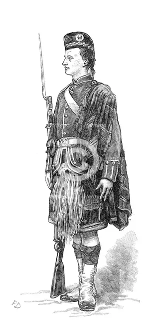 The Scottish Volunteers: 1st Sutherland (Sutherland Highland), 1881. Creator: Unknown.