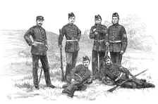 The Scottish Volunteers: 2nd Lanarkshire, 1881. Creator: Unknown