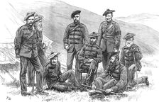 The Scottish Volunteers: Border Rifles - group of officers (Undress), 1881. Creator: Unknown
