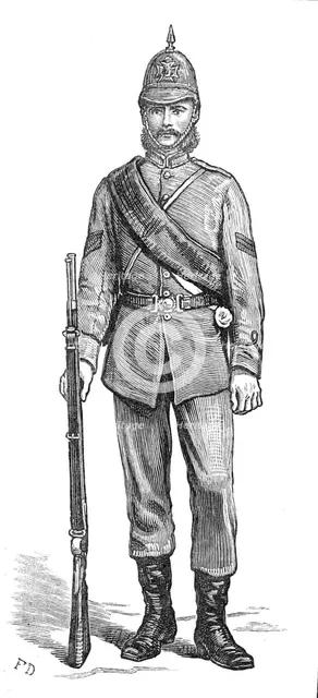 The Scottish Volunteers: sergeant of the Border Rifles (Full Dress), 1881. Creator: Unknown.