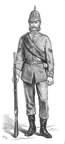 The Scottish Volunteers: sergeant of the Border Rifles (Full Dress), 1881. Creator: Unknown