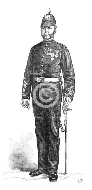 The Scottish Volunteers: Sergeant-Major, Forfarshire Artillery, 1881. Creator: Unknown.