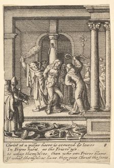 The scourging, 1625-77. Creator: Wenceslaus Hollar