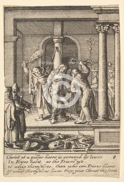 The scourging, 1625-77. Creator: Wenceslaus Hollar.