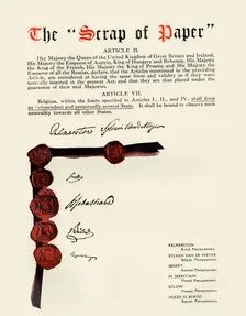 The "Scrap of Paper" , (1919). Creator: Unknown