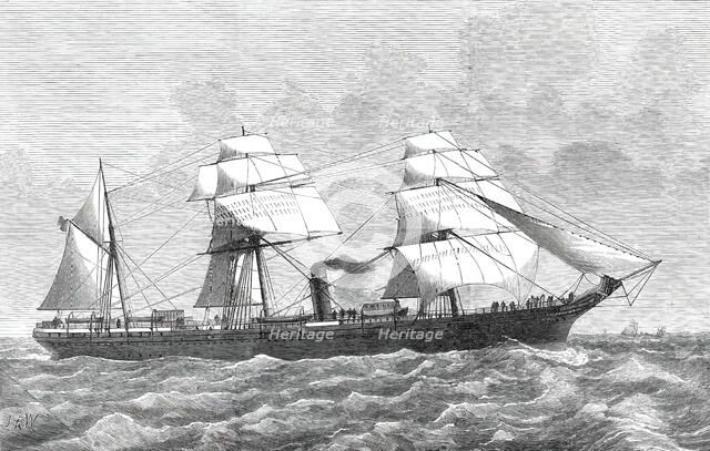 The Screw-steamer Alfonso XII, 1876. Creator: Josiah Robert Wells.