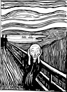 The Scream 1895. Artist: Edvard Munch