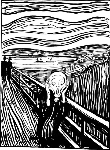 'The Scream', 1895.  Artist: Edvard Munch