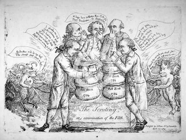 'The scrutiny, or examination of the filth', 1784. Artist: Anon