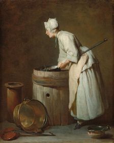 The Scullery Maid, c. 1738. Creator: Jean-Simeon Chardin