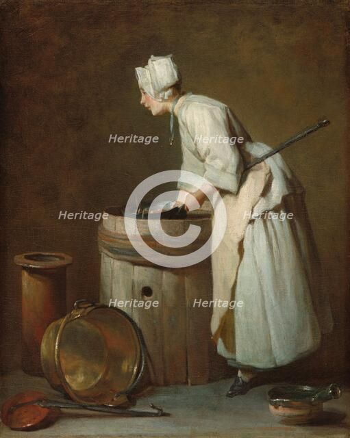 The Scullery Maid, c. 1738. Creator: Jean-Simeon Chardin.