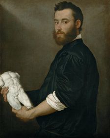 The Sculptor Alessandro Vittoria (1525-1608), ca 1552-1553. Artist: Moroni, Giovan Battista (1520/25-1578)