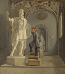 The Sculptor Fogelberg's Studio in Rome, 1831. Creator: Karl Stefan Bennet