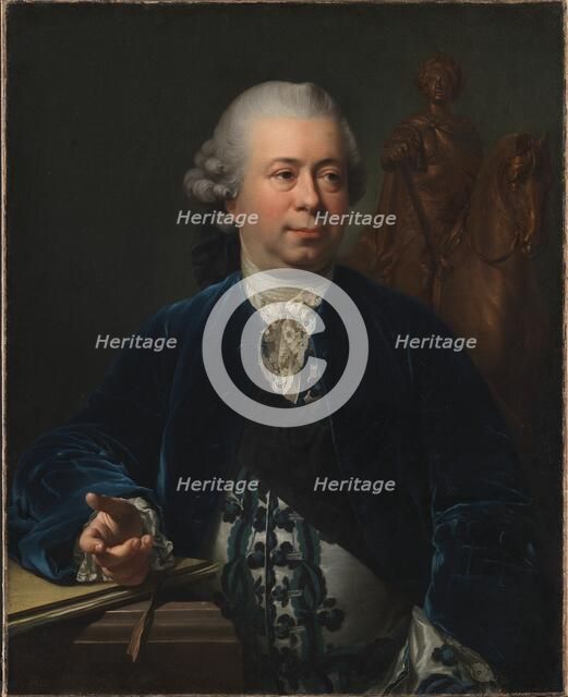 The Sculptor Jacques-François-Joseph Saly, 1772. Creator: Jens Juel.