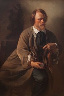 The Sculptor Jens Adolf Jerichau, the Artist's Husband, 1846. Creator: Elisabeth Baumann