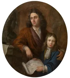 The Sculptor Willem Kerricx and his Son Willem Ignatius. Creator: Jacob Denys