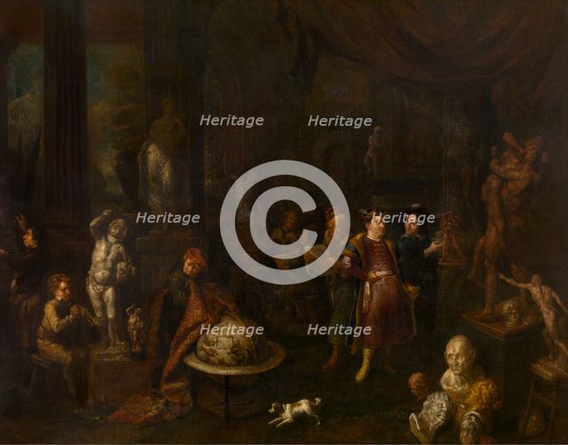 The Sculptors' Studio, 1700-1710. Creator: Gerard Thomas.