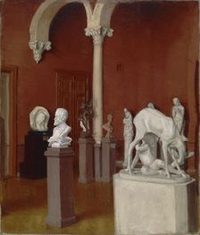 The Sculpture Gallery in the Ateneum, 1898-1905. Creator: Sigrid Lehrback