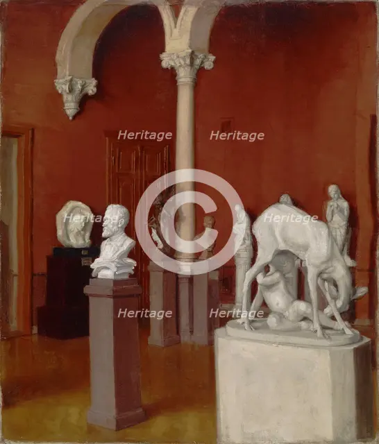 The Sculpture Gallery in the Ateneum, 1898-1905. Creator: Sigrid Lehrback.