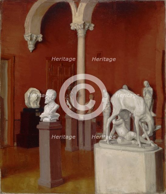 The Sculpture Gallery in the Ateneum, 1898-1905. Creator: Sigrid Lehrback.