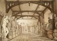 The Sculpture Gallery in the Examination Schools, Oxford, 1813. Artist: William Westall