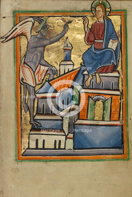 The Second Temptation, about 1190-1200. Creator: Unknown.